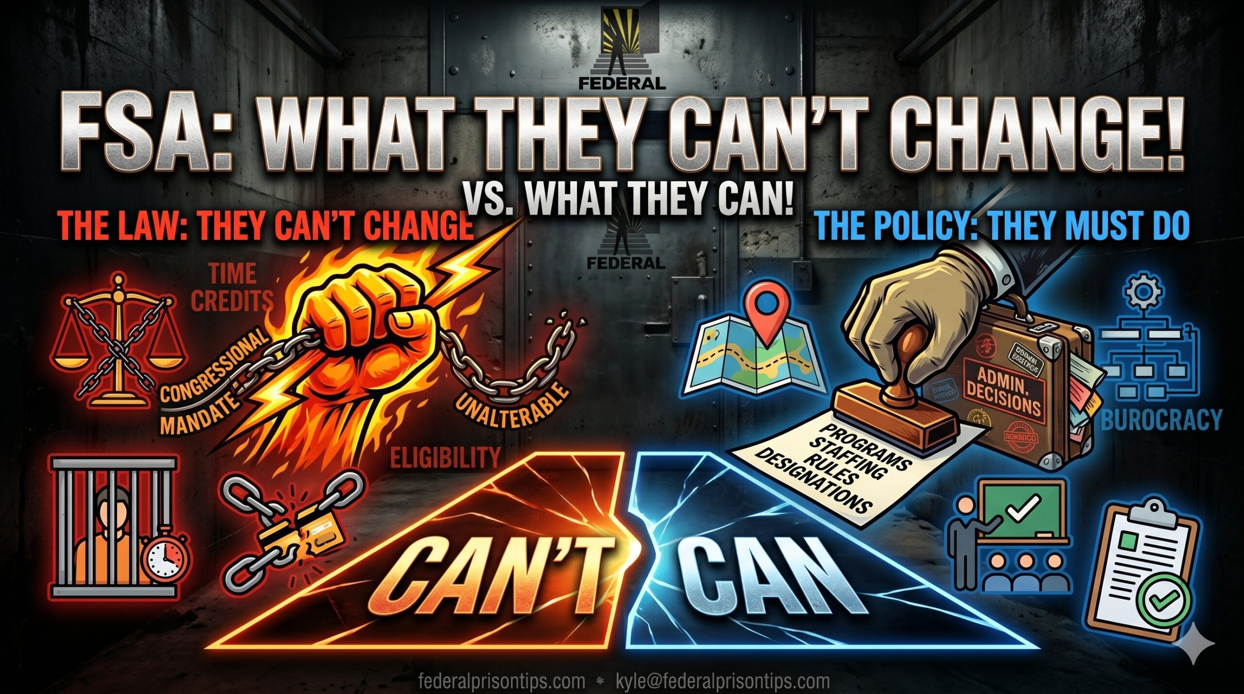 What The BOP Can and Cant Do As Far as FSA Goes In Federal Prison